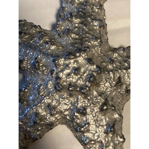 Silver Metal Starfish Paperweight 3.5” - Picture 2 of 4
